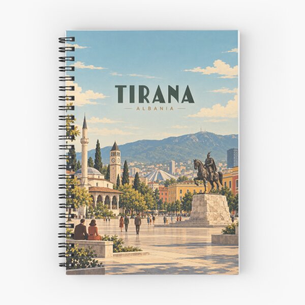 Item preview, Tirana Vintage Albanian City Art designed and sold by MichaeIRellov.