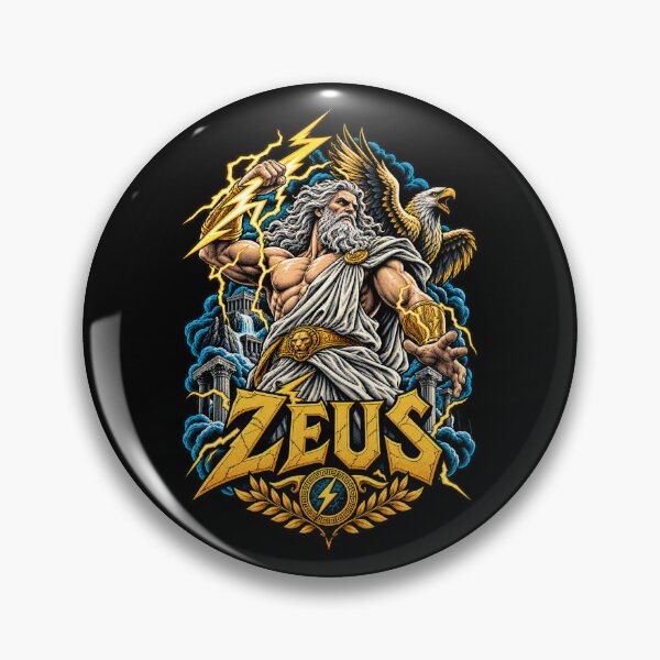 Item preview, Zeus God of Thunder Greek Mythology Lightning designed and sold by Pandaburba.