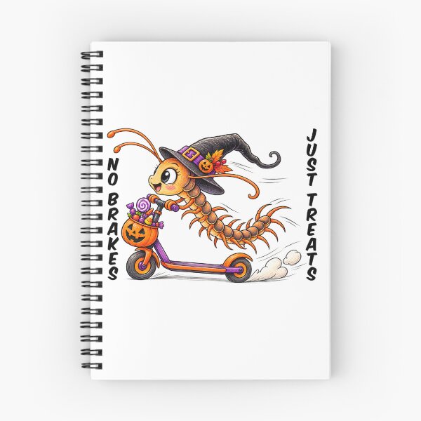 Item preview, Funny Halloween Centipede on Scooter – Witch Candy Trick or Treat designed and sold by Buli89.