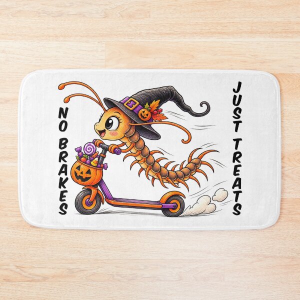 Item preview, Funny Halloween Centipede on Scooter – Witch Candy Trick or Treat designed and sold by Buli89.