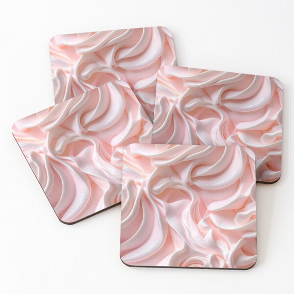 Item preview, Pink Whipped Cream Rosettes Swirl — Pastel Coquette Frosting Texture designed and sold by LYAN-STORE.