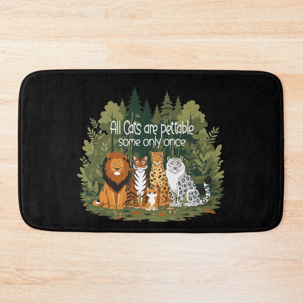 Item preview, Funny All Cats are Pettable Some Only Once Wild Vintage designed and sold by Colorfulman.