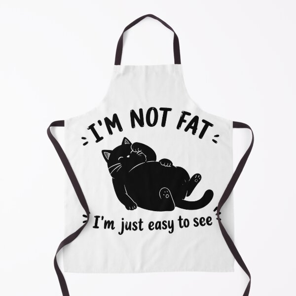 Item preview, Plump Cat "Not Fat Easy To See" Funny Saying designed and sold by OlyvieArt.