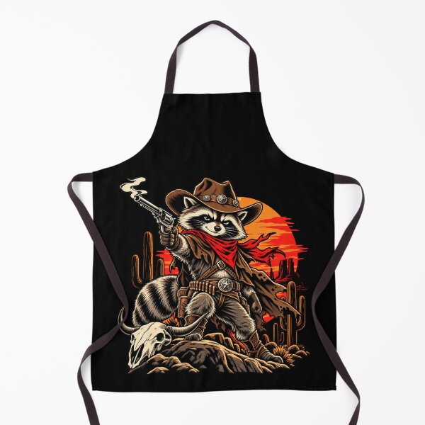 Item preview, Cowboy Raccoon Wild West Trash Panda designed and sold by Pandaburba.
