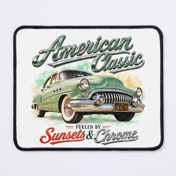Item preview, American Classic – Fueled by Sunsets & Chrome designed and sold by Russell Thorne.