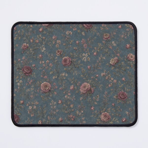 Item preview, Dark Cottage Rose Vintage Floral Pattern designed and sold by FairyArtCottage.