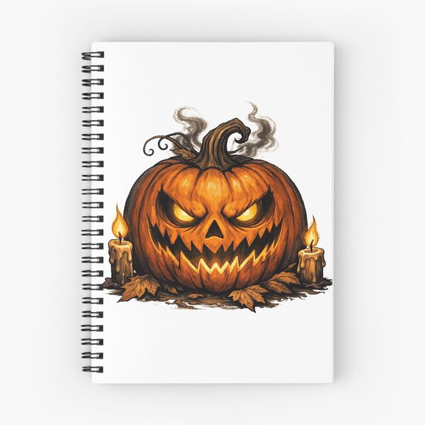 Item preview, Sinister Jack-o-Lantern with Candles Halloween Art designed and sold by BedheadBobShop.