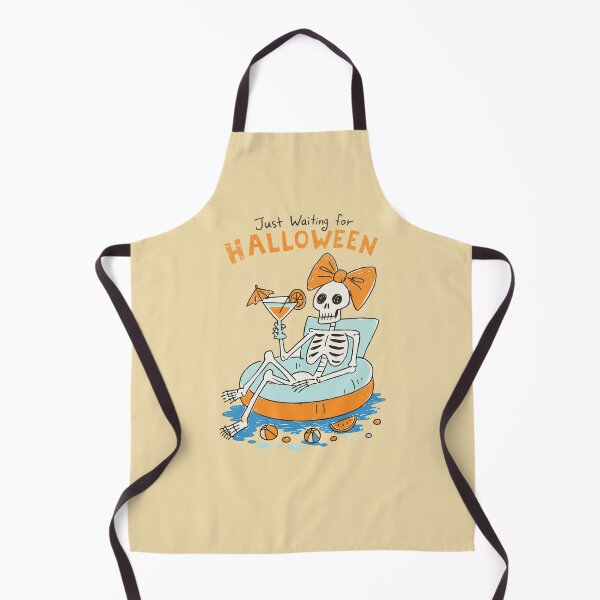 Item preview, Funny Skeleton Pool Float Just Waiting For Halloween designed and sold by Studio Bootleg.