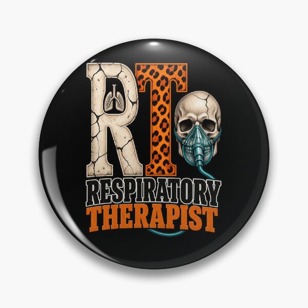 Item preview, Leopard Print RT Skull Respiratory Therapist designed and sold by ClinicalHubs.