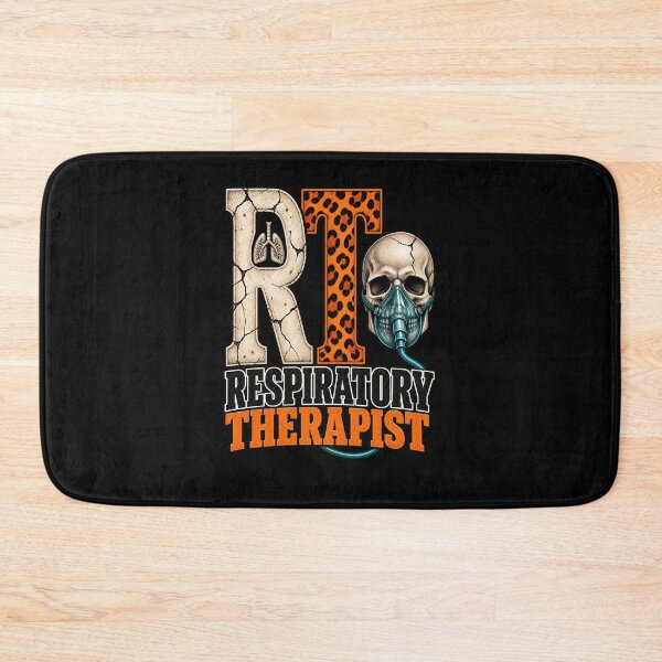 Item preview, Leopard Print RT Skull Respiratory Therapist designed and sold by ClinicalHubs.