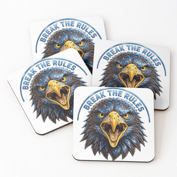 Item preview, Break The Rules Eagle - Fierce Blue Eagle Head Design designed and sold by prithvi chand.
