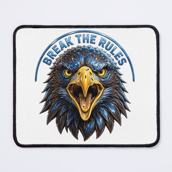 Item preview, Break The Rules Eagle - Fierce Blue Eagle Head Design designed and sold by prithvi chand.