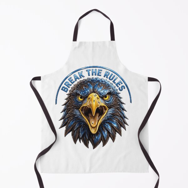 Aperçu de l'œuvre Aigle Briser les règles - Motif de tête d'aigle bleu féroce créée et vendue par prithvi chand.