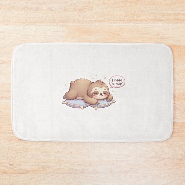 Item preview, I Need a Nap Kawaii Sloth Sticker designed and sold by Cerys-GS.