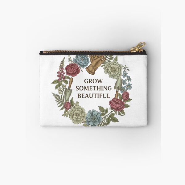 Item preview, Grow Something Beautiful Vintage Botanical Gardening Design designed and sold by JL Studio - Cozy Arts.