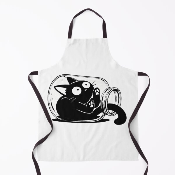 Item preview, Trapped Black Cat Bottle Funny Animal designed and sold by OlyvieArt.