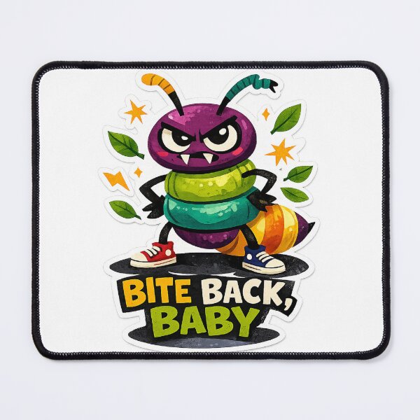 Item preview, Bite Back Baby Funny Angry Bug Cute Insect Attitude Quote Art Design designed and sold by inkoutninja.