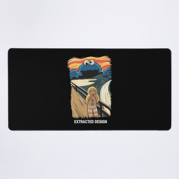 Item preview, Cookie Monster Screams Over Gingerbread Man Art Mashup designed and sold by AlexzanWeiss.