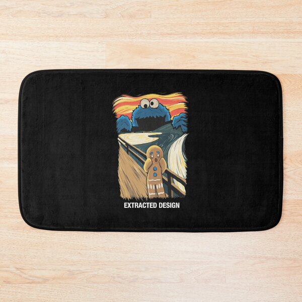 Item preview, Cookie Monster Screams Over Gingerbread Man Art Mashup designed and sold by AlexzanWeiss.