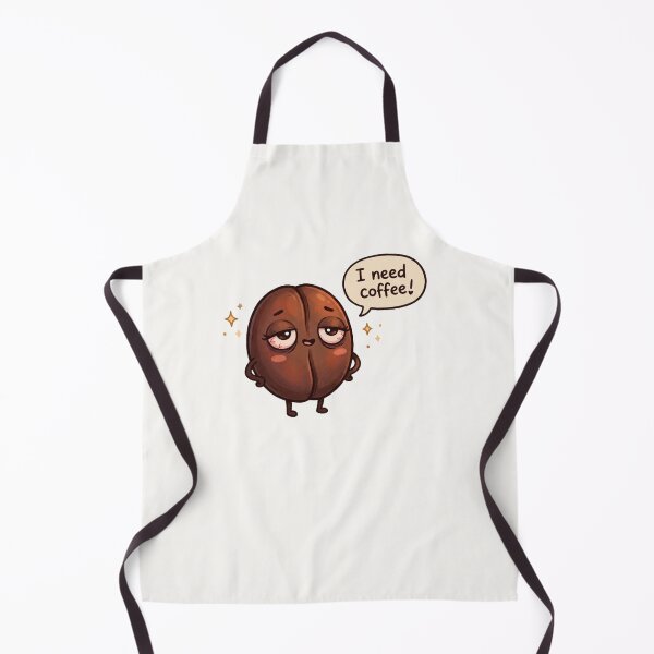 Item preview, I Need Coffee Kawaii Bean Sticker designed and sold by Cerys-GS.