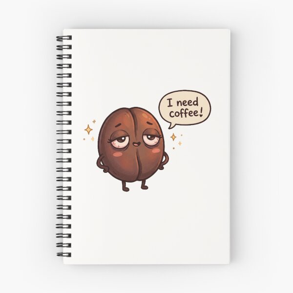 Item preview, I Need Coffee Kawaii Bean Sticker designed and sold by Cerys-GS.