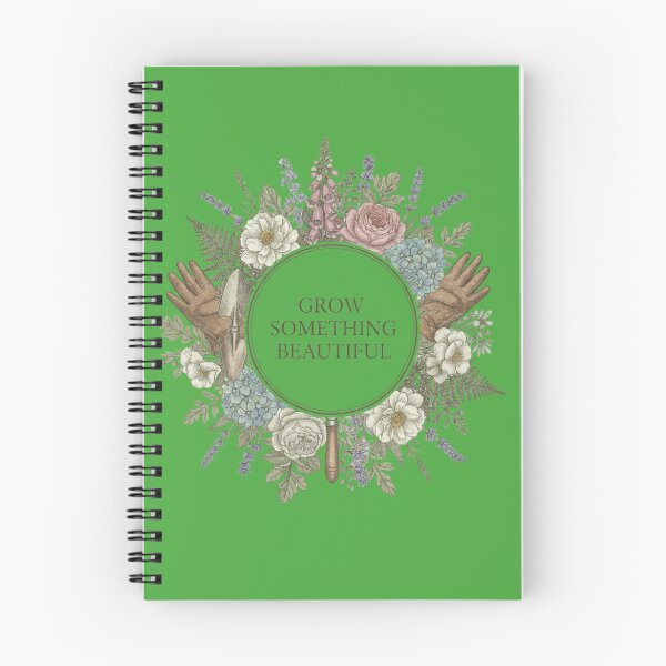 Item preview, New Grow Something Beautiful Vintage Botanical Gardening Design designed and sold by JL Studio - Cozy Arts.