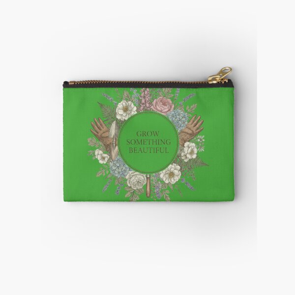 Item preview, New Grow Something Beautiful Vintage Botanical Gardening Design designed and sold by JL Studio - Cozy Arts.