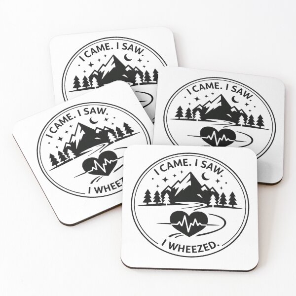 Item preview, I Came. I Saw. I Wheezed. Retro Mountain Hiking  designed and sold by GabeMountainArt.