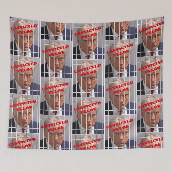 Item preview, Convicted Felon Donald Trump Behind Bars designed and sold by Anja Gillette.