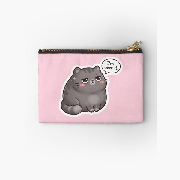 Item preview, I’m Over It Kawaii Cat Sticker designed and sold by Cerys-GS.