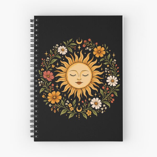 Item preview, Celestial Floral Sun Boho Moon And Wildflower designed and sold by gordonbwyashop.