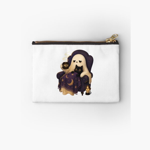 Item preview, Spooky Ghost Cat Meh Coffee Art designed and sold by OlyvieArt.