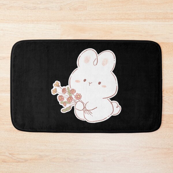 Item preview, Cute Easter Bunny With Flower Bouquet designed and sold by writtengriffinc.