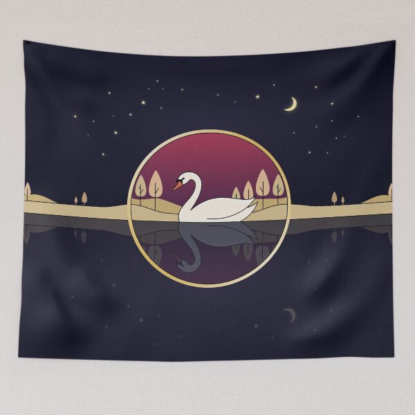 Item preview, Elegant Swan Illustration designed and sold by Krameri Creations.