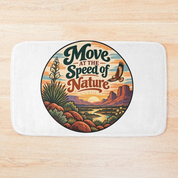Item preview, Move at the Speed of Nature – Slow Living Wisdom Design designed and sold by FindYouByZ.