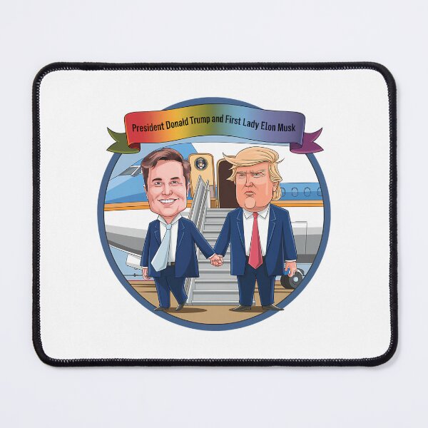 Item preview, Donald Trump And First Lady Elon Musk designed and sold by Anja Gillette.