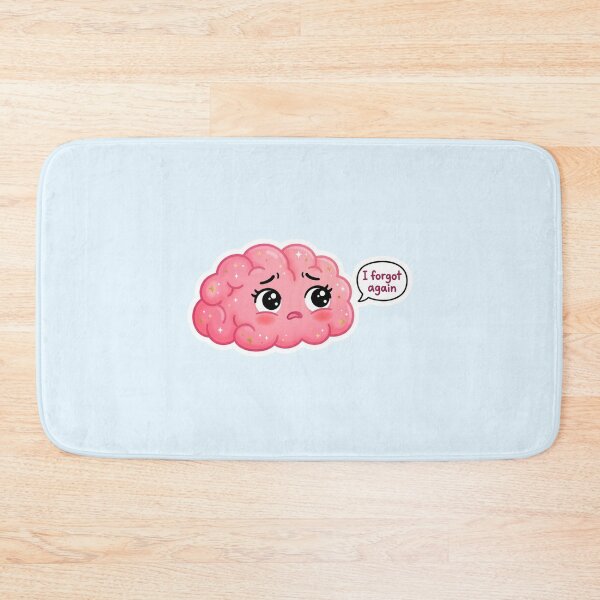 Item preview, I Forgot Again Kawaii Brain Sticker designed and sold by Cerys-GS.