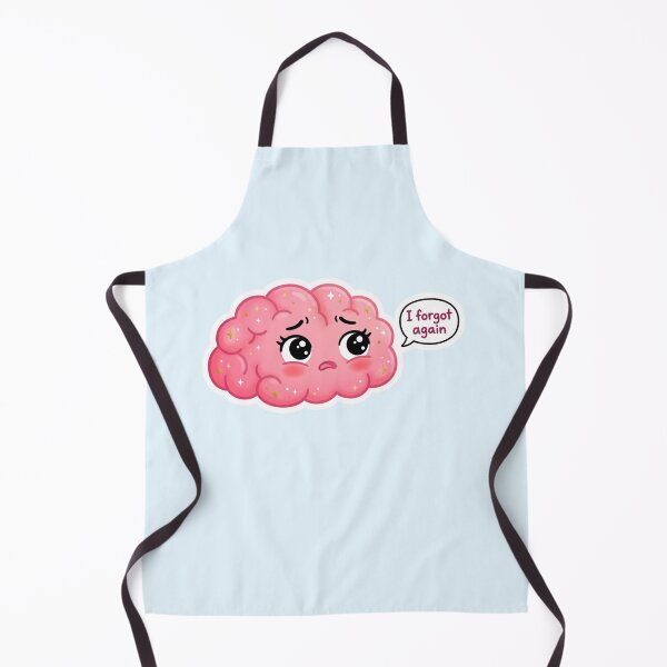 Item preview, I Forgot Again Kawaii Brain Sticker designed and sold by Cerys-GS.