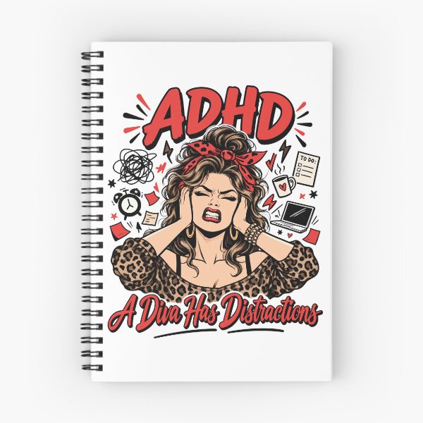Item preview, ADHD, A Diva Has Distraction Funny ADHD designed and sold by gordonbwyashop.
