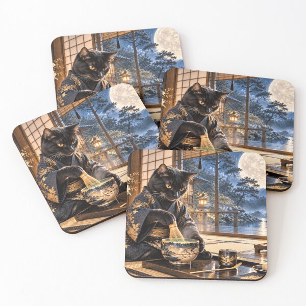 Item preview, Matcha Cat at Tea designed and sold by Silken moonlight .