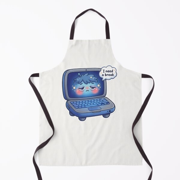Item preview, I Need a Break Kawaii Laptop Sticker designed and sold by Cerys-GS.