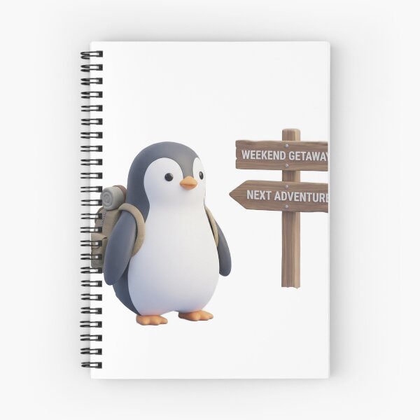 Item preview, Minimalist Penguin Adventure Weekend Getaway Design designed and sold by meghnad.