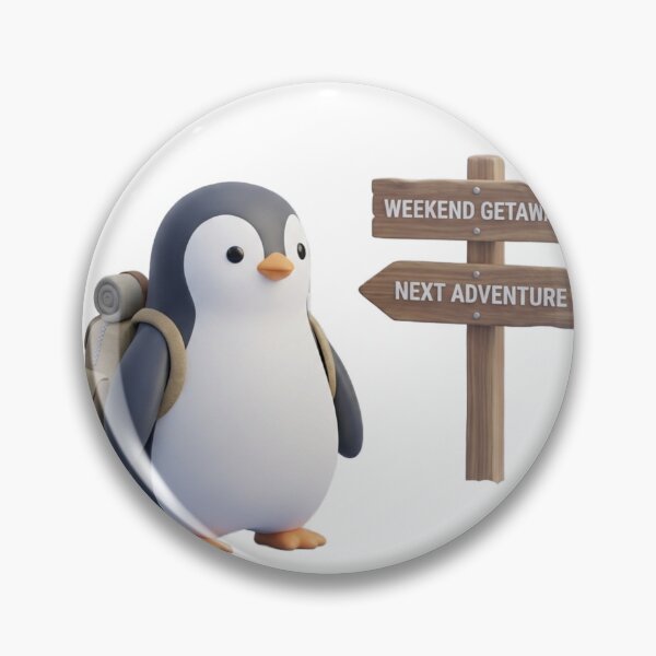 Item preview, Minimalist Penguin Adventure Weekend Getaway Design designed and sold by meghnad.