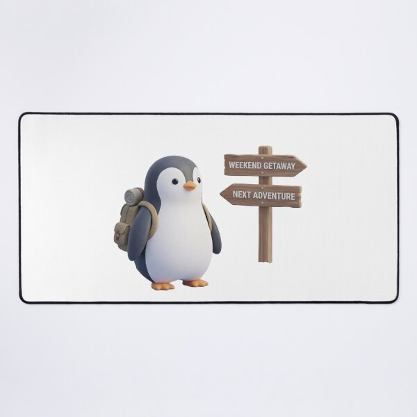 Item preview, Minimalist Penguin Adventure Weekend Getaway Design designed and sold by meghnad.