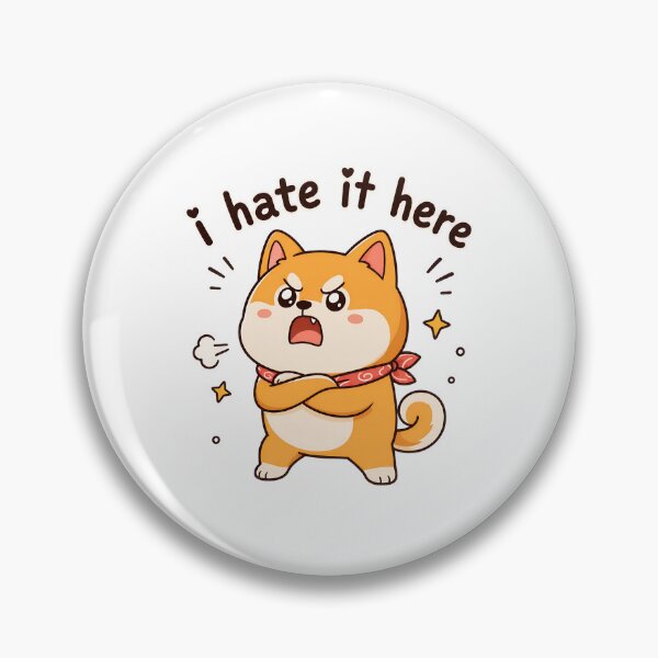 Item preview, I Hate It Here Cute Dog Funny Sarcastic Phrase designed and sold by OlyvieArt.