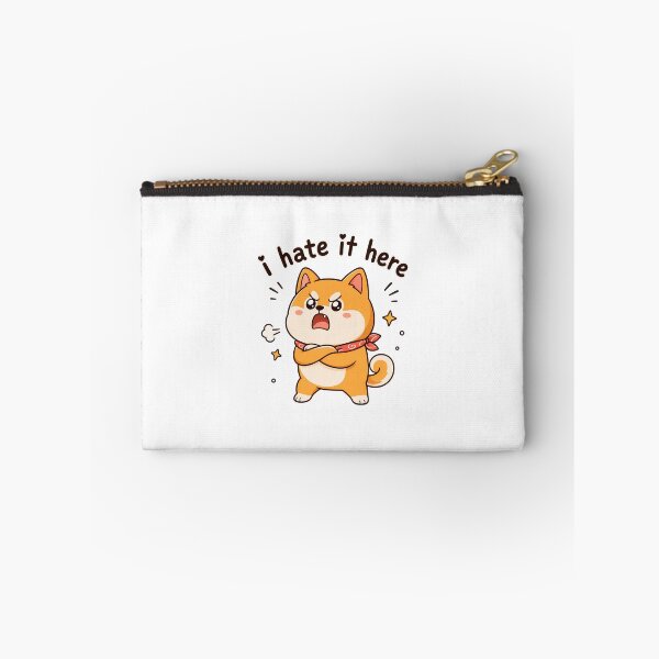 Item preview, I Hate It Here Cute Dog Funny Sarcastic Phrase designed and sold by OlyvieArt.