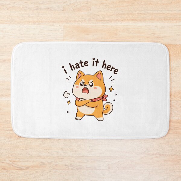 Item preview, I Hate It Here Cute Dog Funny Sarcastic Phrase designed and sold by OlyvieArt.