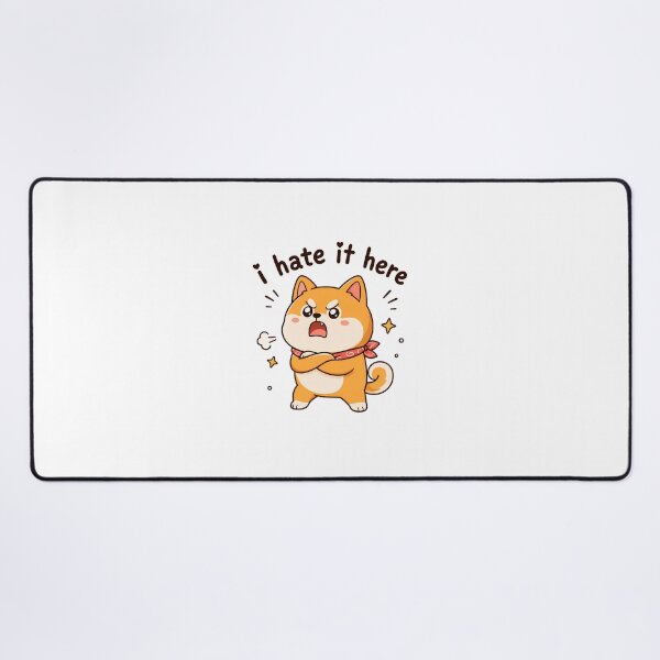 Item preview, I Hate It Here Cute Dog Funny Sarcastic Phrase designed and sold by OlyvieArt.