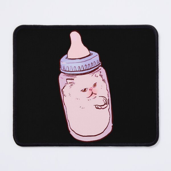 Item preview, I Draw Baby Bottle Persian Kitten  Cursed Cat Meme designed and sold by writtengriffinc.