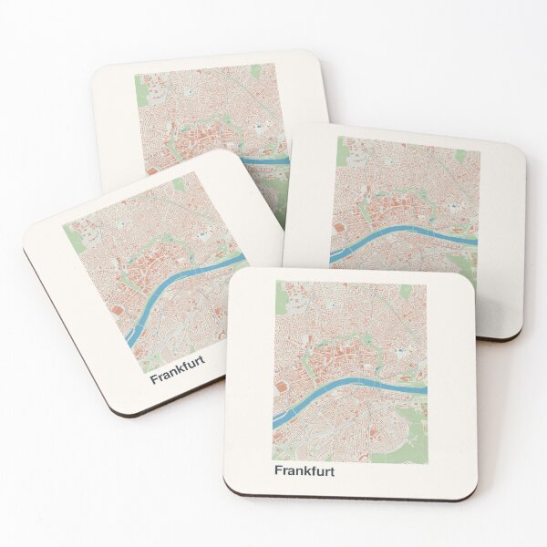 Item preview, Frankfurt Minimalistic Map Art designed and sold by MapsNerd.
